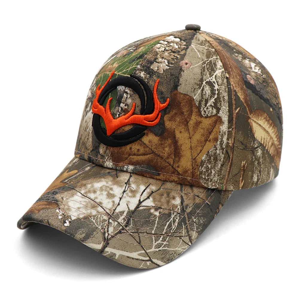 KOEP New Camo Baseball Cap Fishing Caps Men Outdoor Hunting Camouflage Jungle Hat 3D Deer Embroidery