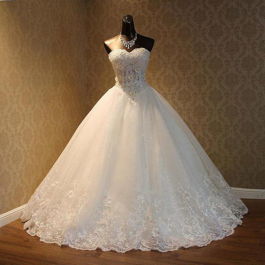 White Bridesmaid Dresses: Strapless Lace Up Wedding Dresses Ball Gowns Plus Size