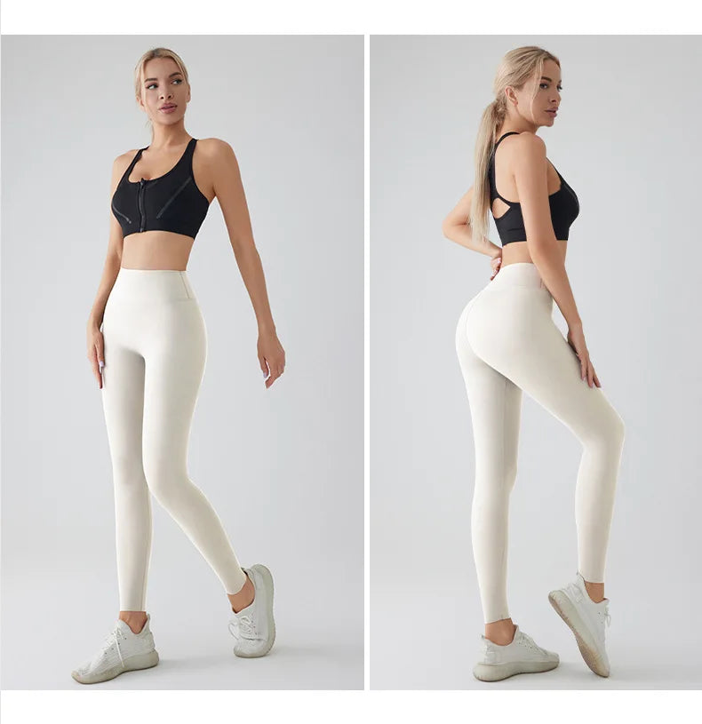 Spring Seamless Shark Leggings Women Mid-High Waist Tight Leggings