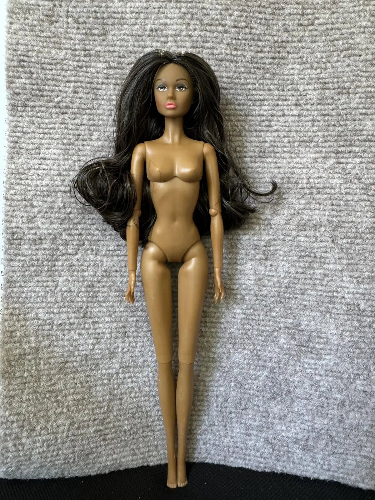 1/6 PP Face Mold Super Model Doll Figures FR Beige Dark Brown Skin Tone Joints Movable Solid Doll 30cm Doll Kids Birthday Gift