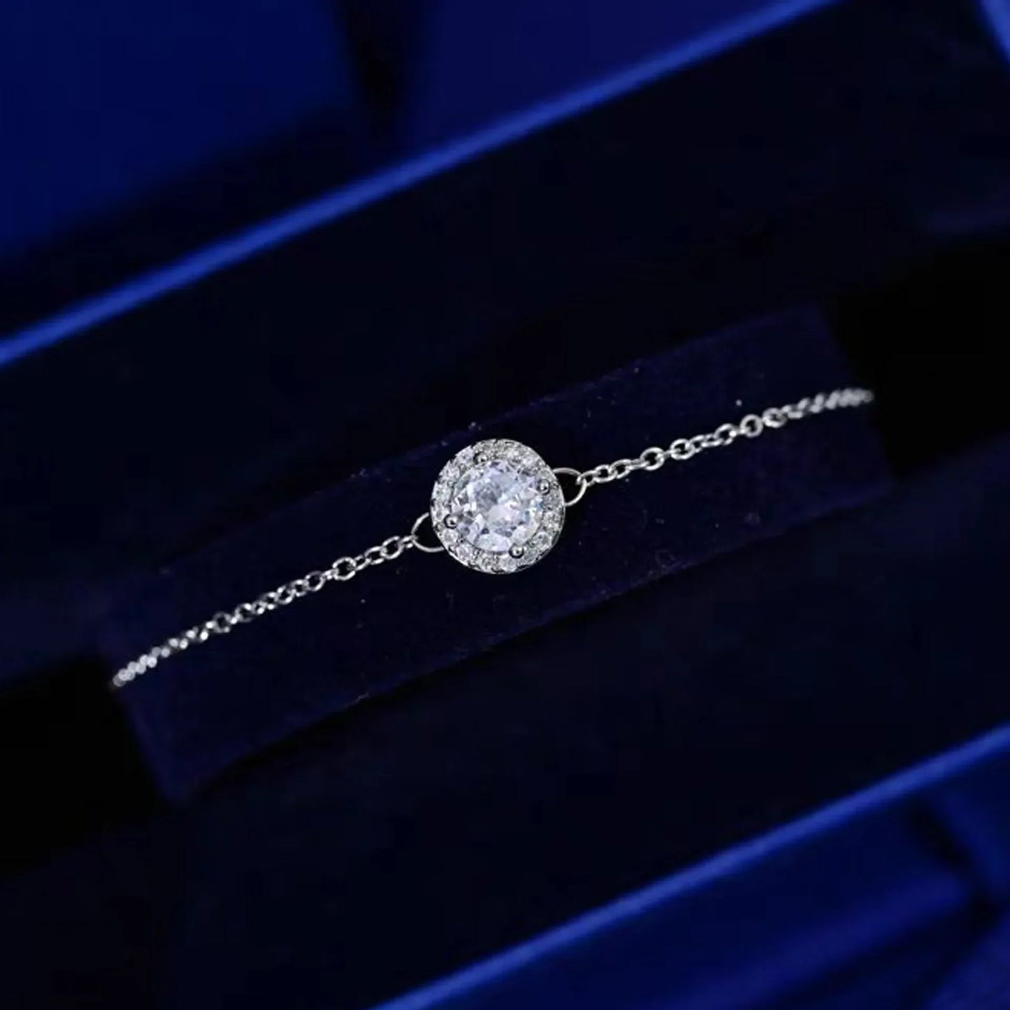 2025 New Original Round Water Drop Crystal High Jewelry Set Fashion Dazzling Women's Bracelet Earring Necklace Ring Wedding Gift