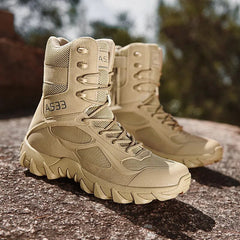 Men High Quality Brand Military Leather Boots Special Force Tactical Desert Combat Boots