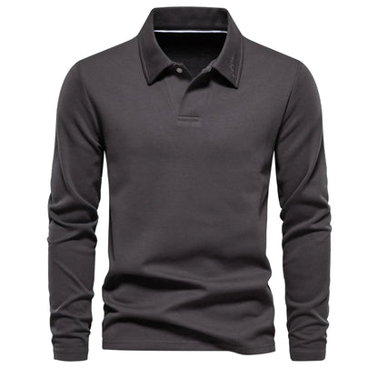 AIOPESON Men's Embroidery Polo Shirt Fashion Turn down Collar Casual Social Luxury Golf Shirt