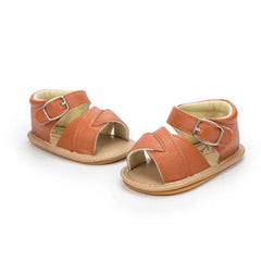 Shoes Boys Girls Sandals Infant Non-slip Soft Sole Flat Leather Comfort Toddler