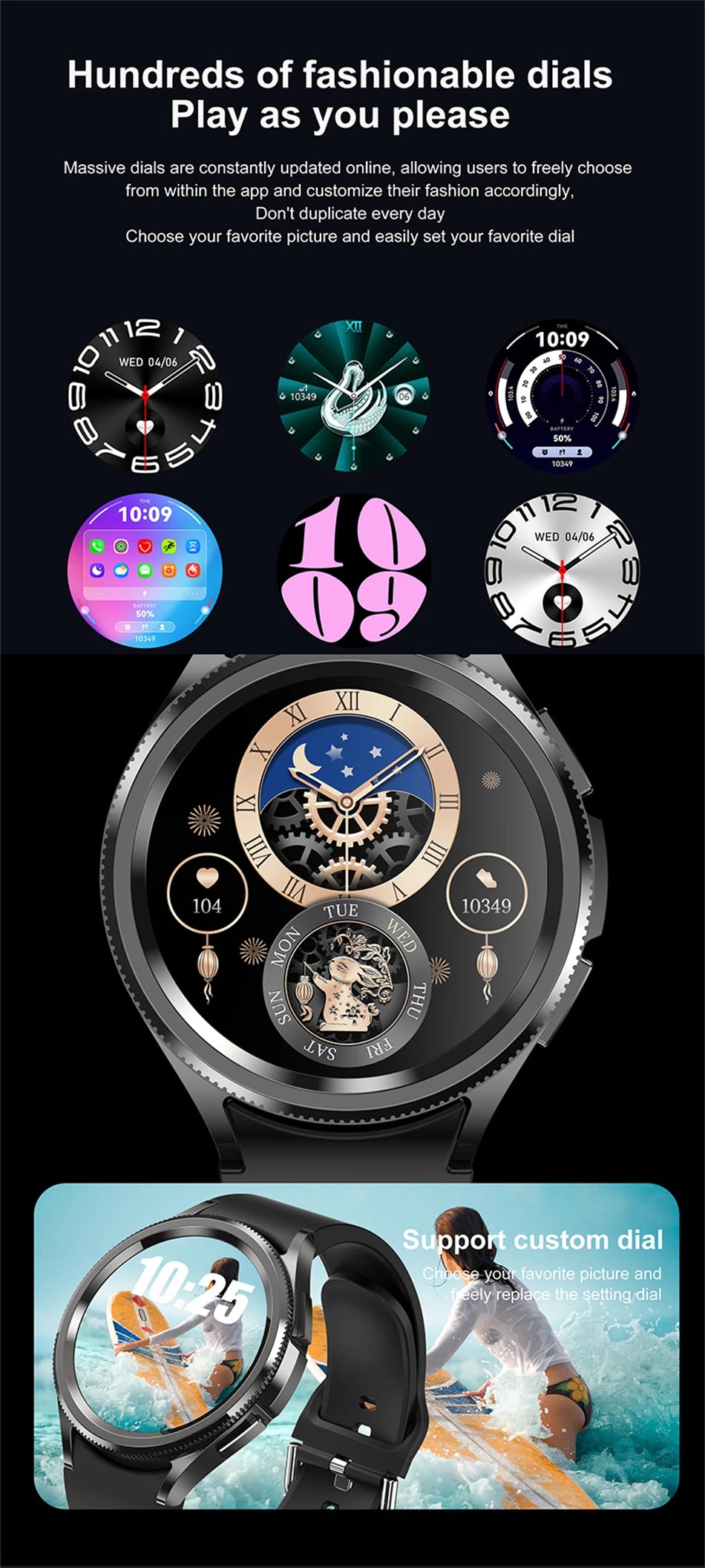 Watch 6 Classic Smartwatch Men GPS Outdoor Sports Health Heart Rate Monitor Waterproof Bluetooth Call Smart Watch 2025 New