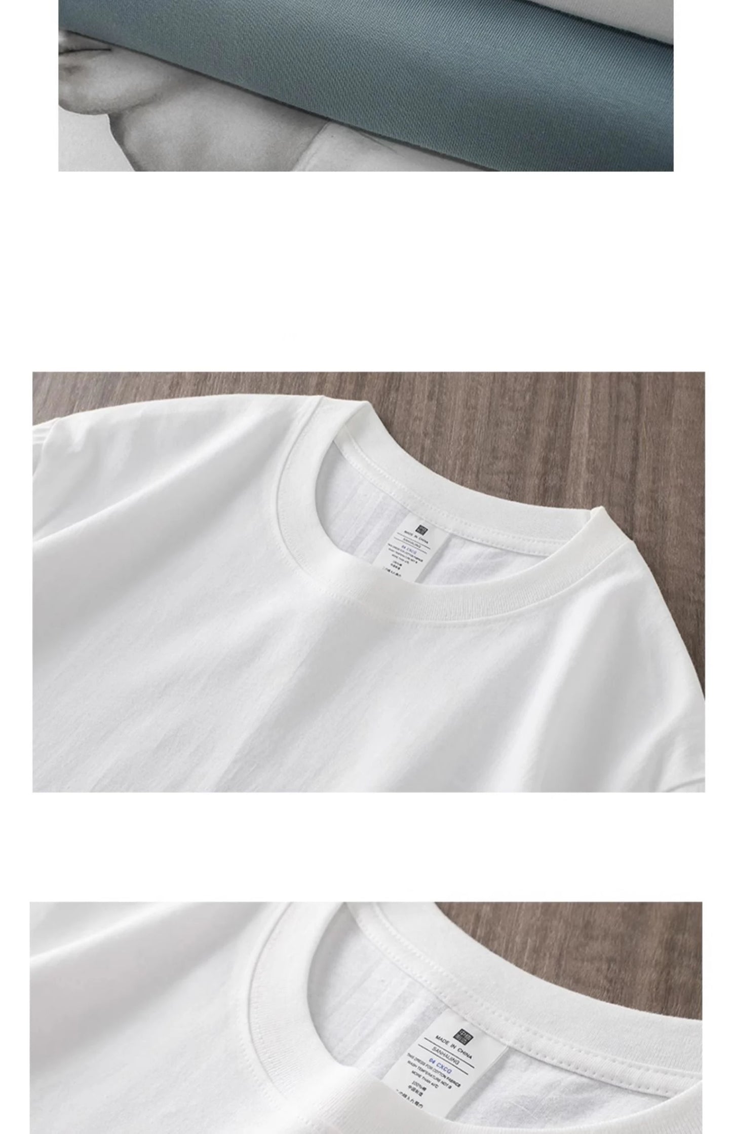 DUKEEN Men's 260G Long Sleeve T Shirts 2025 Spring Pure Cotton Solid Color Basic Crew-Neck Undershirt Men's Loose Tops 11 Color