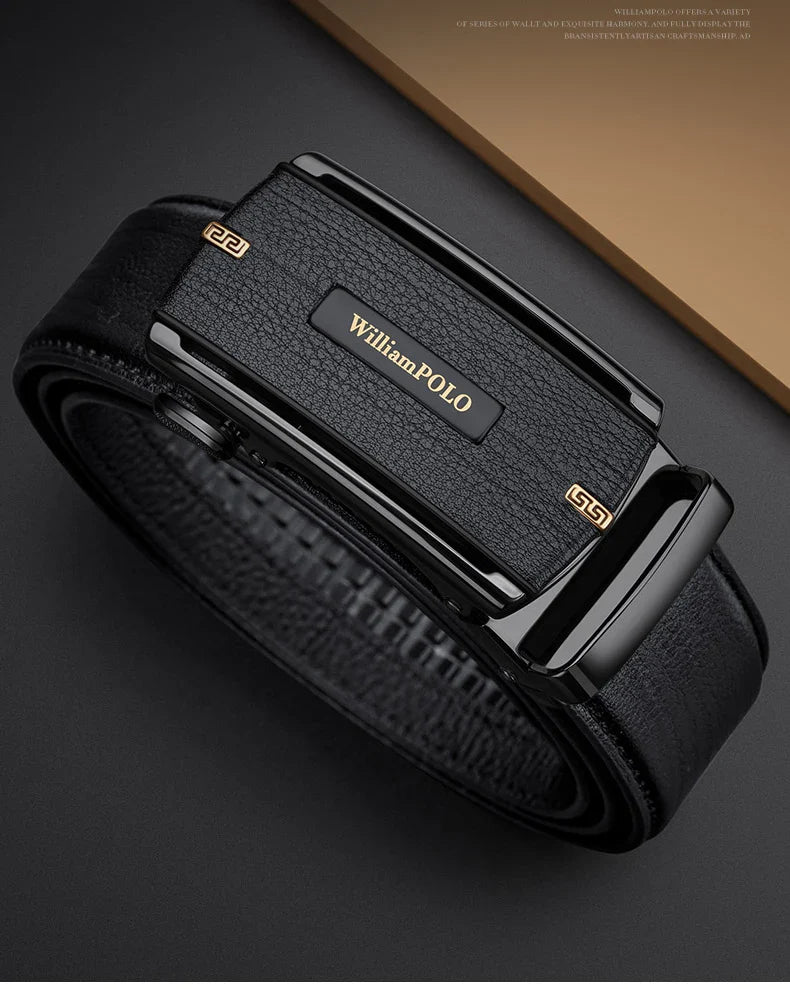 Men's automatic buckle belt, fashionable and versatile waist belt, personalized and casual pants belt