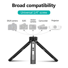 Mini Tripod for Camera Aluminum Tripie for Camera Desktop Mini Tripod Metal