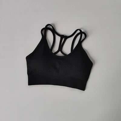 Sports underwear women's running shockproof back fitness bra