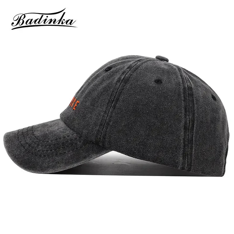 Bad Hair Day Washed Black Baseball Cap female male Snapback Hat