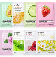 8pcs Natural Plant Face Mask Beauty Skincare Facial Masks Moisturizing Firming Hydrating Facial Mask Face Care Korean Cosmetics