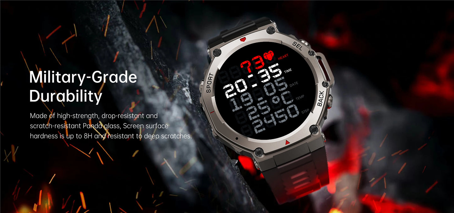 T-Rex 3 Ultra GPS Smart Watch 5 ATM Waterproof Built-in Dual-band GNSS Compass Military 170+ Sport Smartwatch Men 2025 New Watch