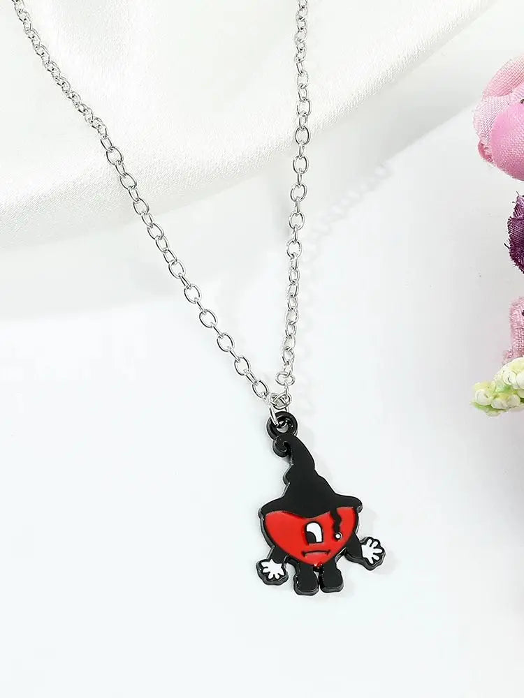 Hot Selling Rabbit Pendant Necklace Hip Hop Pop Singer Fans Gift Collar Jewelry Women Men Gift