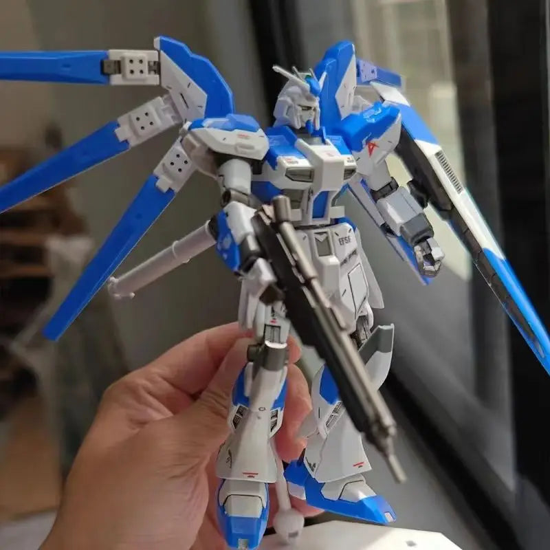 HG 1/144 RX-93-ν2 Hi-ν Mech Assembly Model Kits Hi Nu Action Figures Desktop Decoration Doll Boy Puzzle Toy Gift Collectible