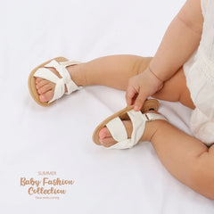 1Pair Summer Kids Baby Girls Fashion Sandals Non Slip Soft Comfortable Infant