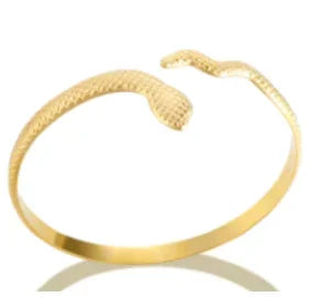 Stainless Steel Inlaid Zircon Bangle Round Bracelets