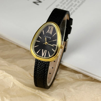 Famous Brand Women Quartz Watch Luxury Gift Ladies Snake Head Female Watch Fashion Red Leather Strap Wristwatch Dropshipping