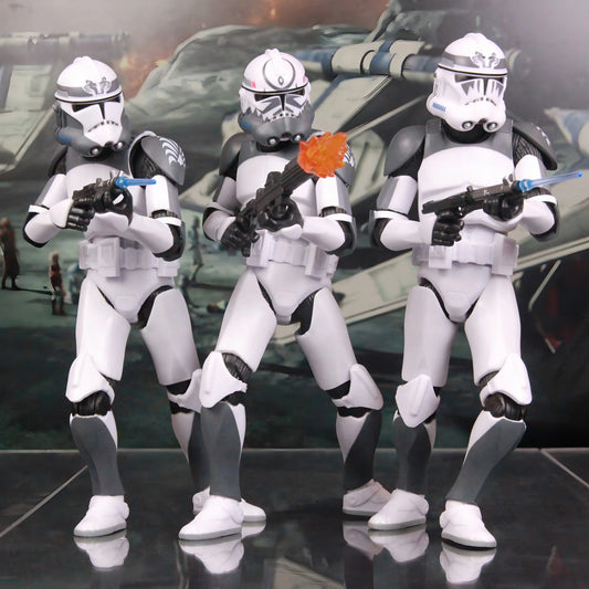 New Body(JOV3.0) - Star Wars 104th Trooper Wolf Pack Boost Sinker Comet Kamino ARC Trooper Grey Team 6" Action Figure Clone Toys