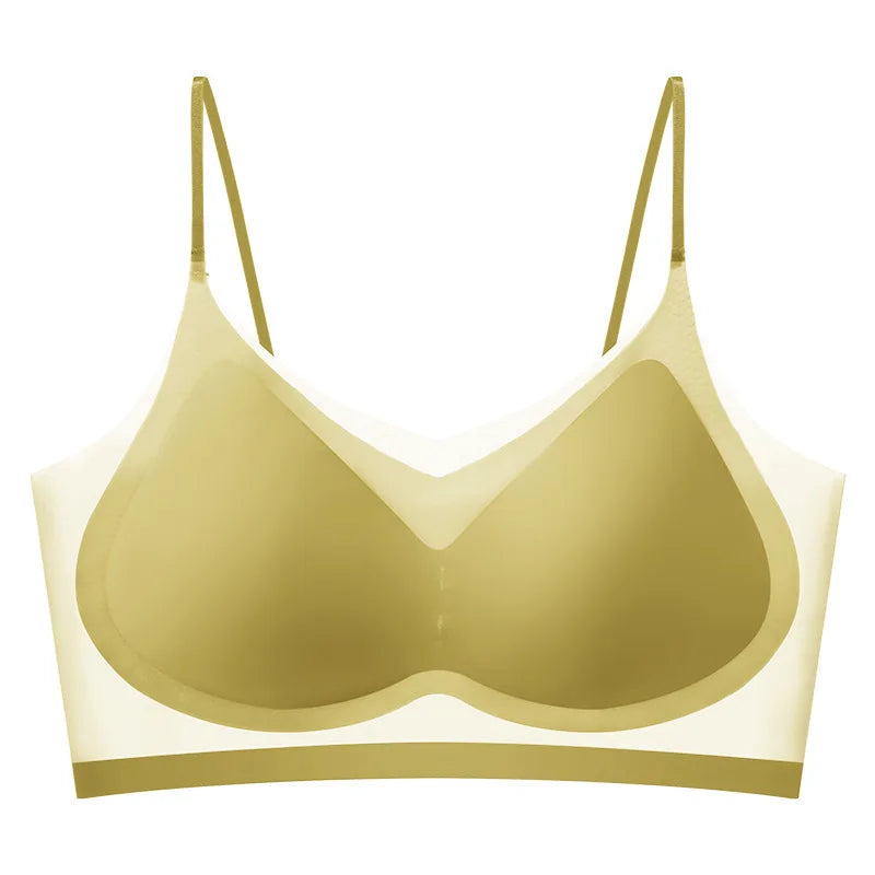 Bra Women's Bustier Underwear Seamless Back Halter Vest Wrap Bra Small Chest