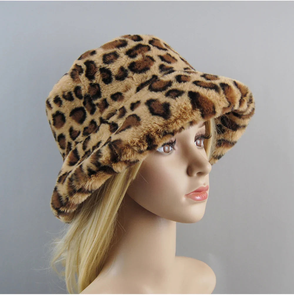 Hot Fashion Fake Rabbit Fur Hats Super Soft Women Winter Hat Cotton Lining Warm Russian Fashion Ski Beanies Plush Solid Color