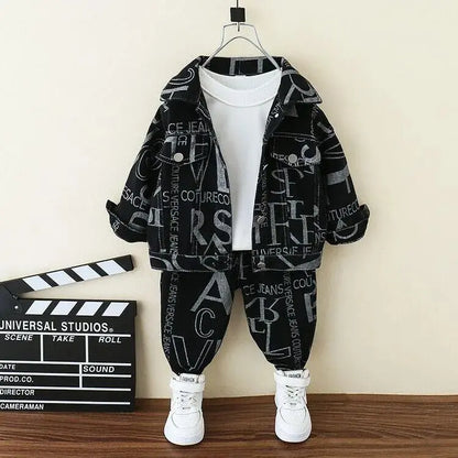 New Spring Autumn Baby Clothes Suit Boys Outfit Sets Korean Baby Boys Coat + Pants Sets Children's Set 2 To 7 years Kids Outfits
