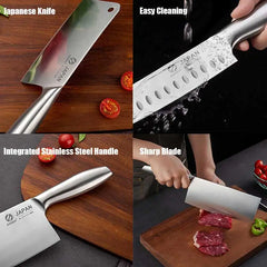 Japanese Kitchen Chef Knife Meat Fish Slicing Vegetable Cutter Stainless Steel Cleaver