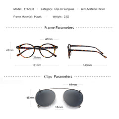 Steampunk Style Glasses (Anti Blue Light Blocking Eyewear) + Clip Lenses