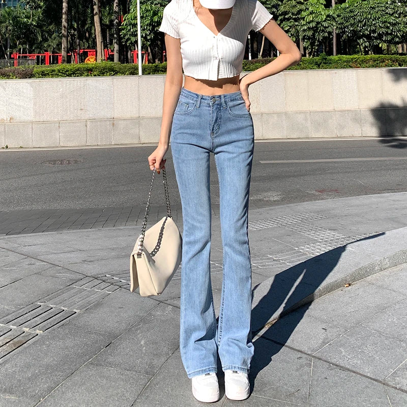 Flare Jeans Low Waist Loose Comfortable Jeans For Women Pants