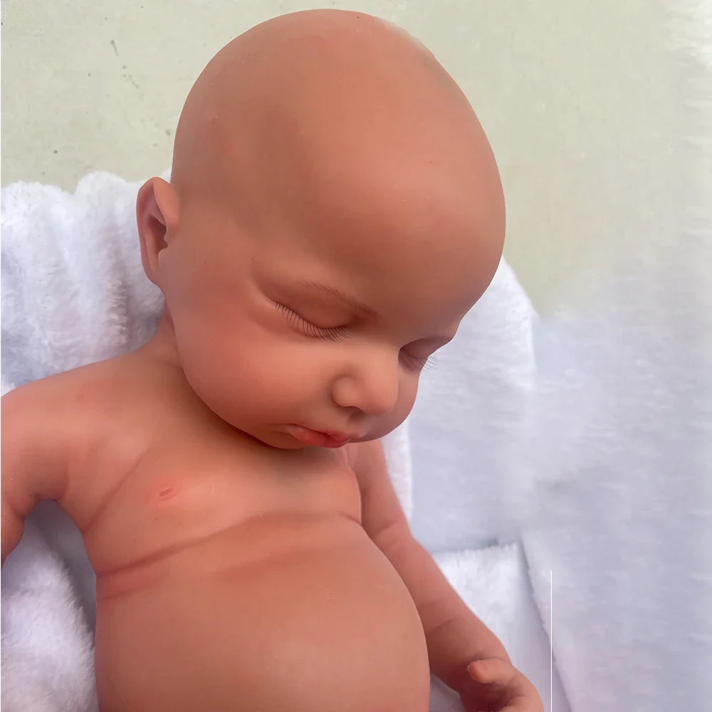 Full Body Silicone Reborn Baby Girl Loulou 20Inch 1:1 Lifelike Silicone Bebe Washable Newborn Dolls for Kids Teaching