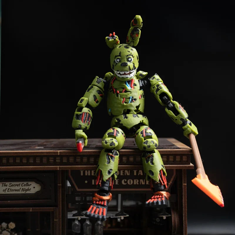 3d Brushed Fnaf Ready Stock Freddy Fazbear’S Pizza Springtrap Toy Action Figure Model Collection Holiday Toy Gift