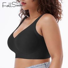 Wireless Bras for Women Seamless Full Coverage Bra No Underwire Soft Push Up