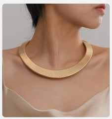 Exaggerated Flat Snake Torques Chokers for Women, Hyperbole Egyptian Necklaces