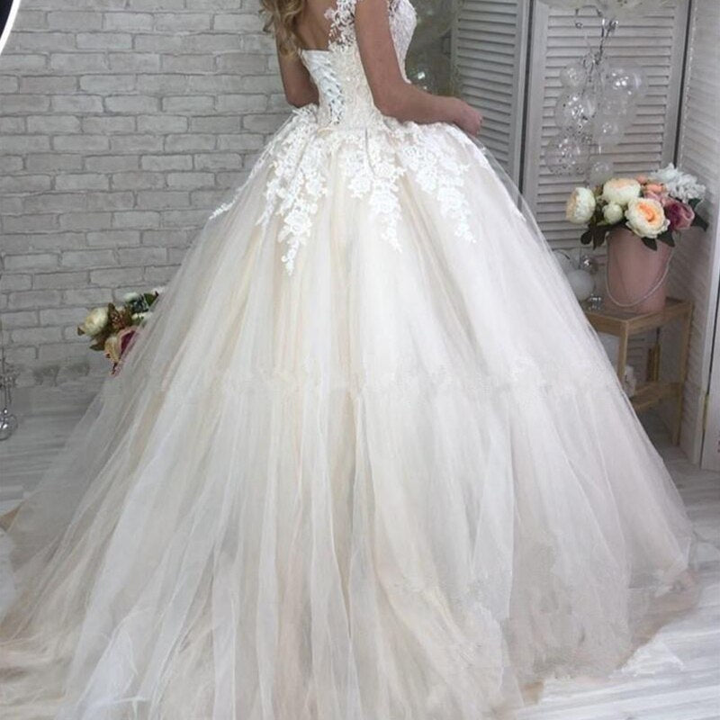 White Bridesmaid Dresses: Wedding Dress Customizable Color Bridal Tulle Deep V Neck