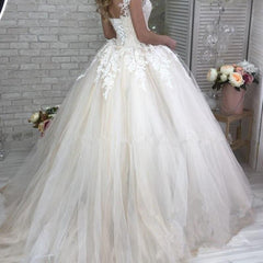 Wedding Dress Customizable Color Bridal Tulle Deep V Neck Sleeveless