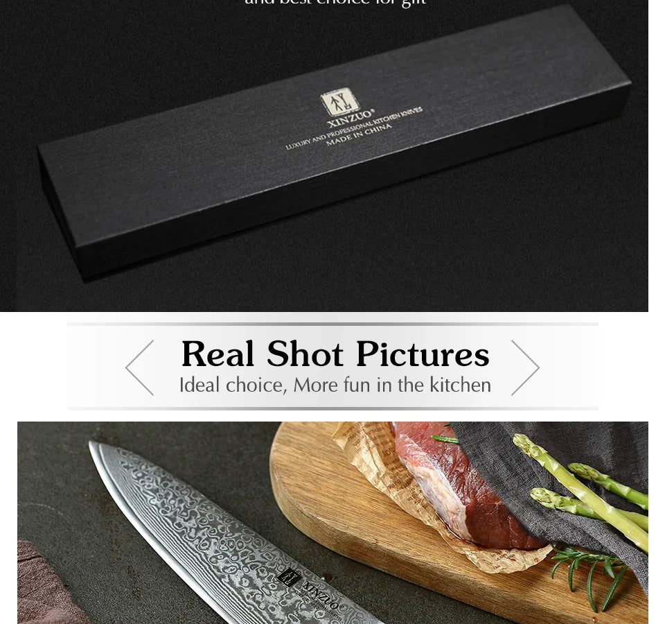 8.5 Inch Chef Knives High Carbon Chinese VG10 67 Layer Damascus Kitchen