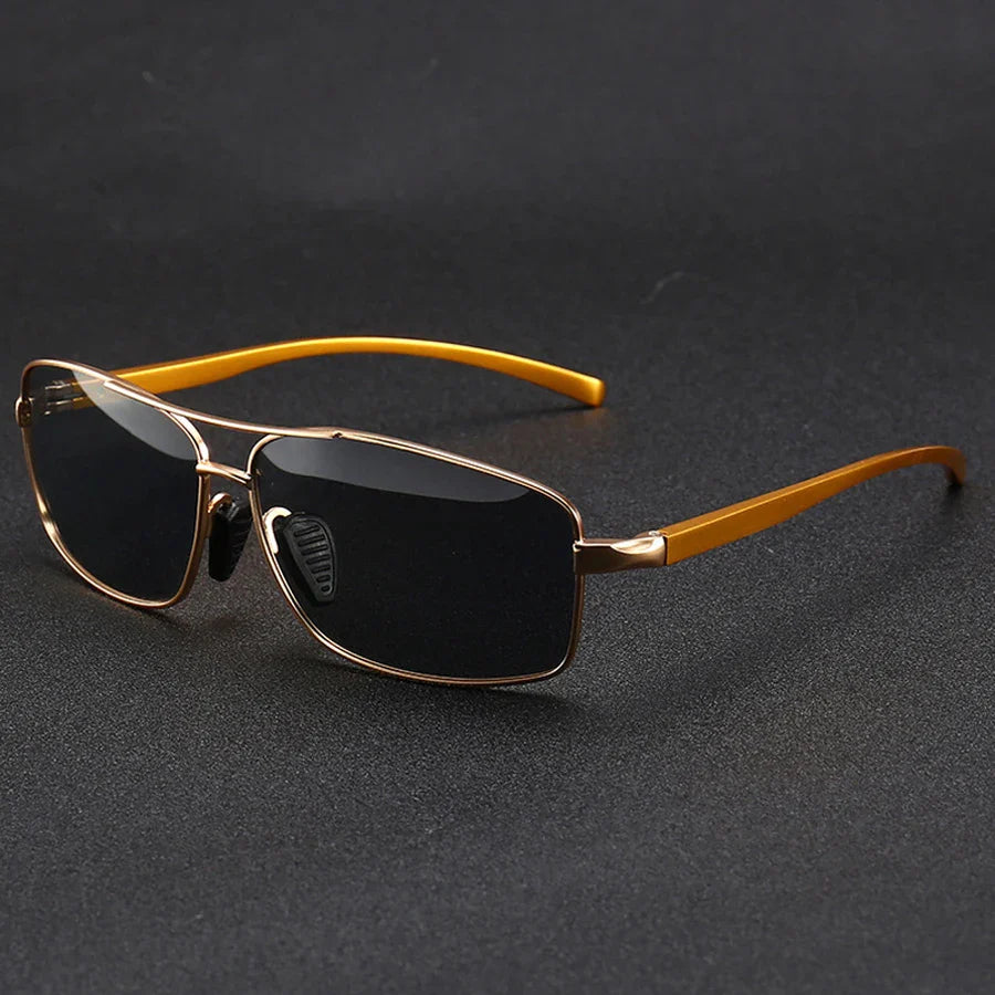 Fashion Photochromic Polarized Sunglasses Men Women Vintage Square Sun Glasses Man Brand Designer Driving Fishing UV400 Eyewear