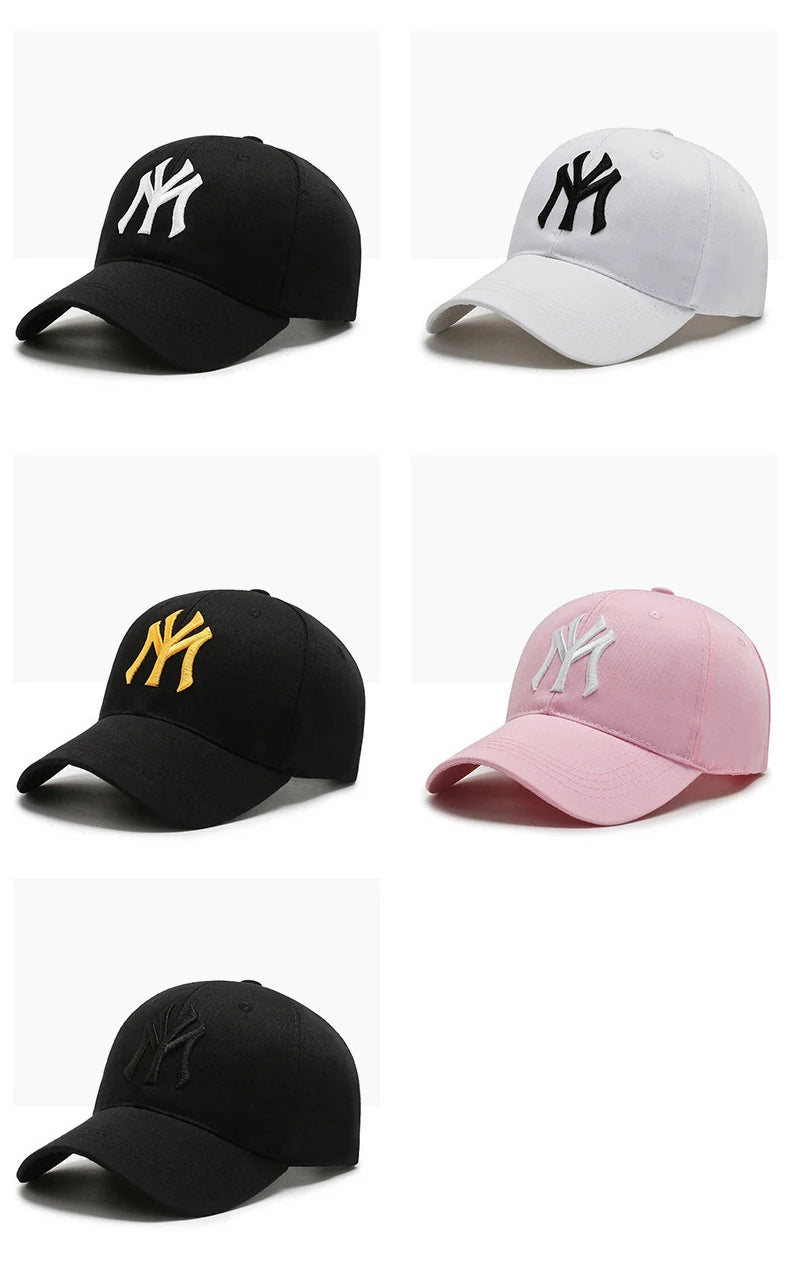 Fashion Korean Letter MY Baseball Cap 3D Embroidery Dad Hat Men