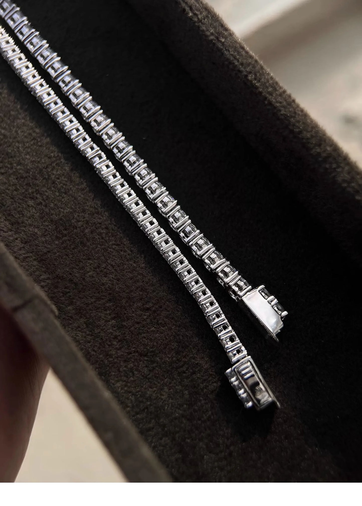 Luxury 2 2.5 3 4 5MM Full Moissanite Tennis Chain Couple Bracelets Plated Gold 925 Sterling Silver Jewelry Gift GRA Certified