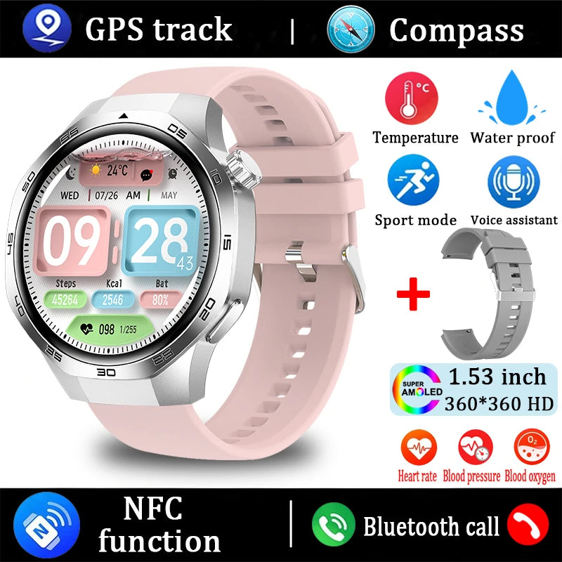 For Huawei Watch GT5 Pro Smart Watch 1.53 Inch HD AMOLED Screen