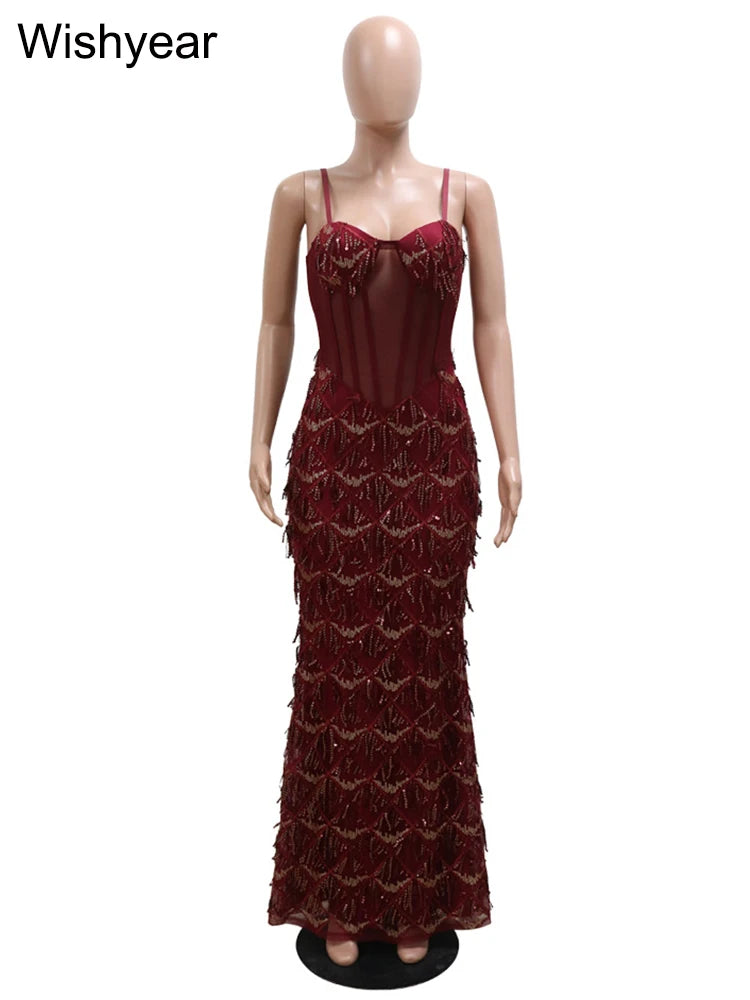 Evening Dresses:  Birthday Event Party Dresses for Women Sequined