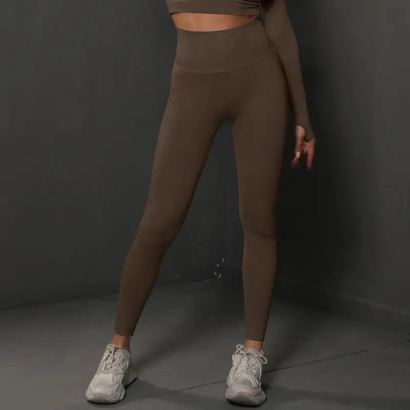 Women Seamless Yoga Pants Fitness Sports Running Sportswear Stretchy Lifting Tights