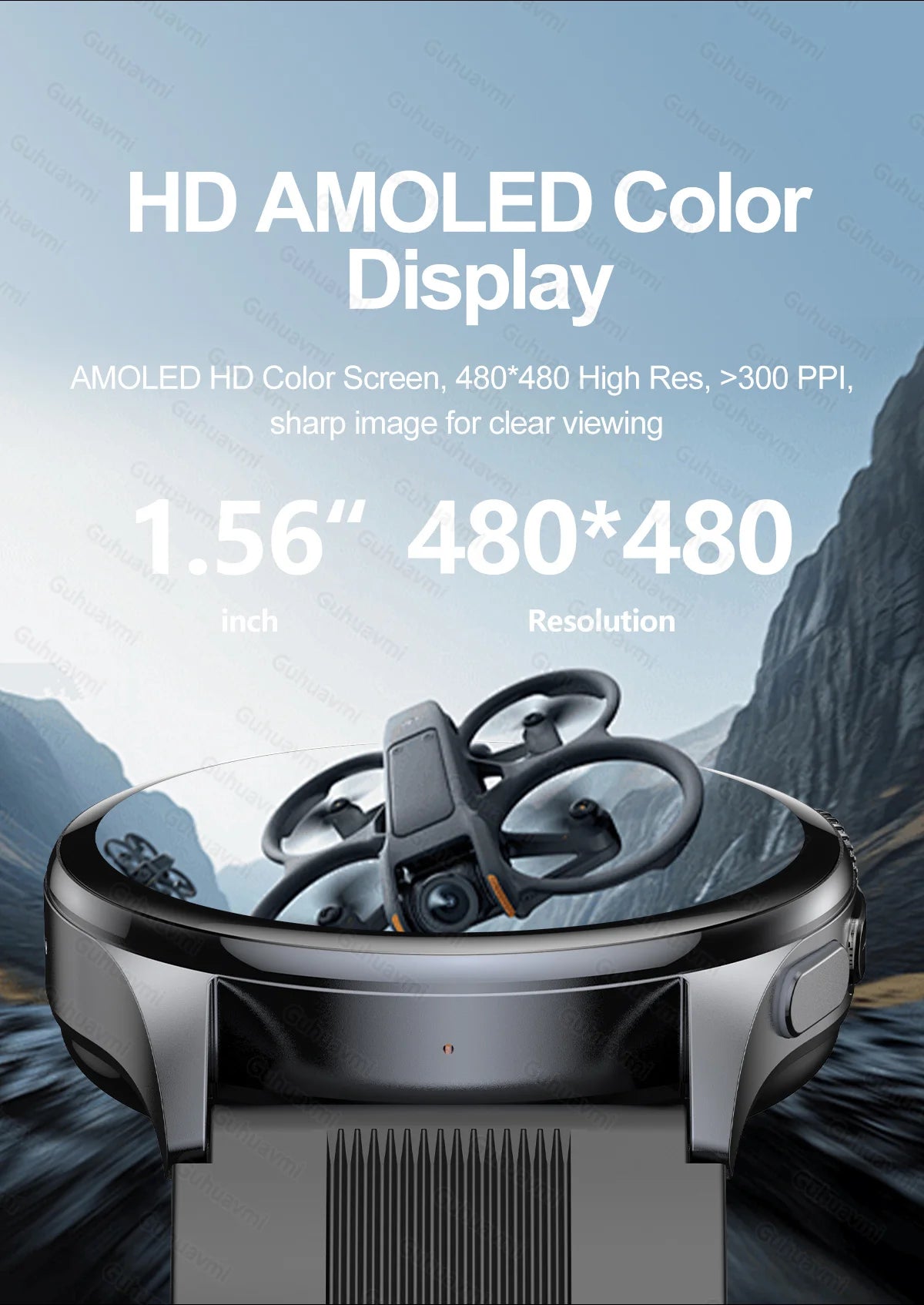 Smartwatch  AMOLED Screen Call ECG Sport Watchs
