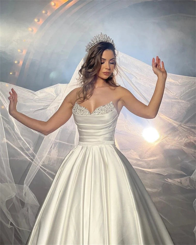White Bridesmaid Dresses: Wedding Dresses Sparkly V-Neck Off Shoulder A-Line