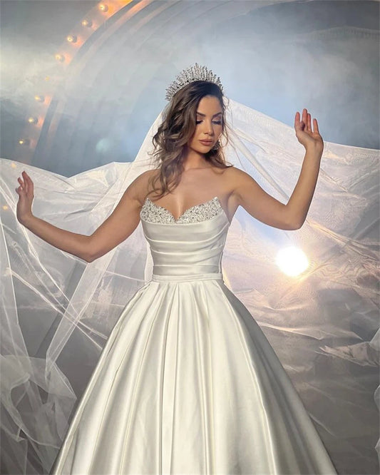White Bridesmaid Dresses: Wedding Dresses Sparkly V-Neck Off Shoulder A-Line