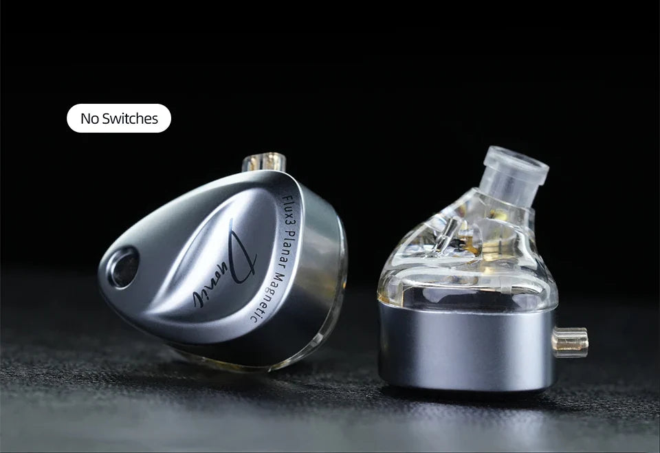 KZ Duonic HIFI IEMs Triple-Magnetic Planar Driver 4-Tuning Wired Earphones with HD Dual Mic For castor pro