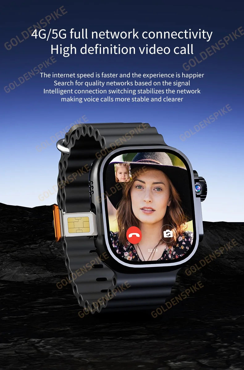 New Men Women's Smartwatch 2.29inch S10 Ultra Smart Watch With Rotary Camera GPS WIFI Google Play Store Touch ID 256GB Storage