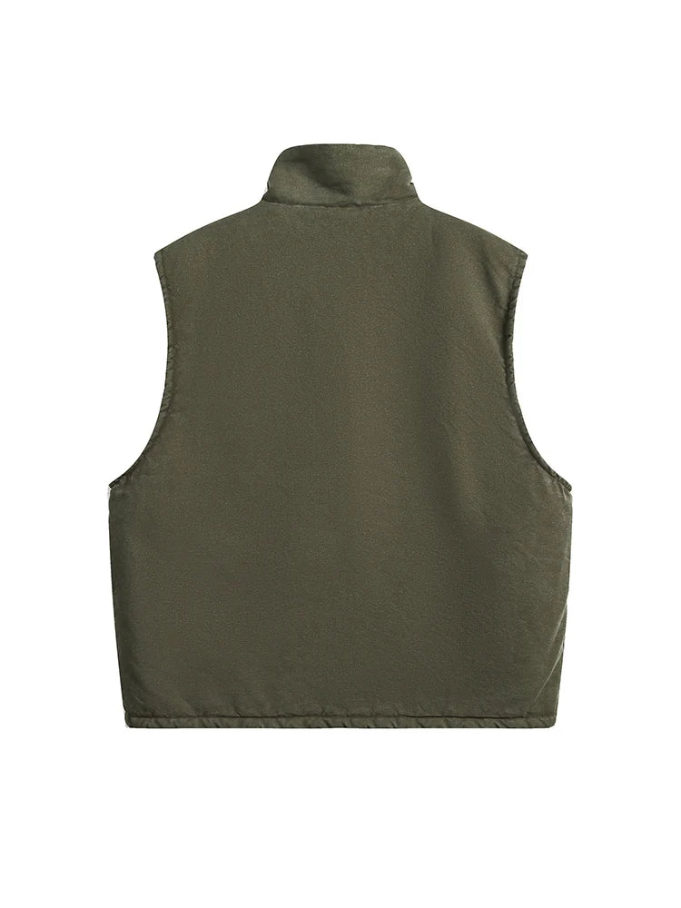 Carhartt Men's Washed Duck Sherpa Lined Mock Neck Vest
