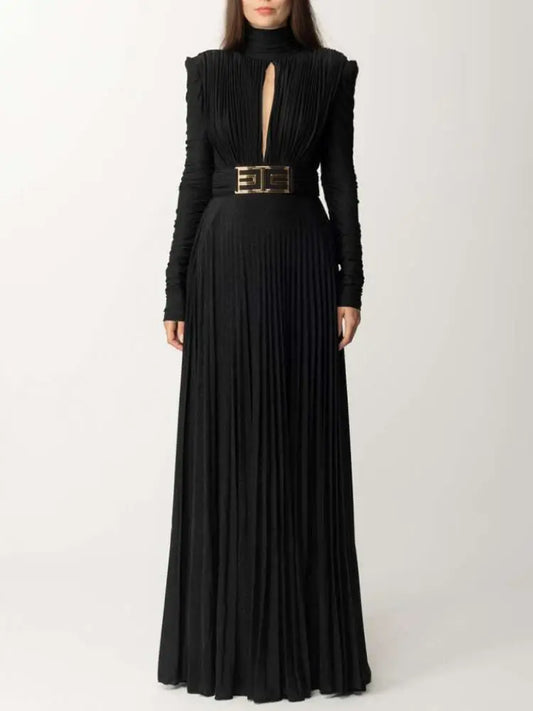 Evening Dresses: Freeasy Solid Color Hollowed V-back Elegant