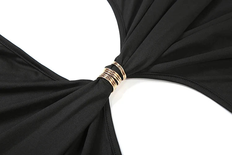 kliou Waistless V-neck Women Maxi Dresses Classic Elegant Lapel Full Sleeve V-neck Sheath Vestidos Female High Street Bodycon