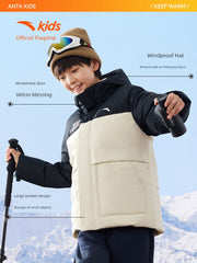 Anta Kids Boy's down Jacket Three-Proof Outwear